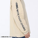 チャムス 守矢努ロングスリーブTシャツ CH01-2790 Tシャツ 長袖 オーバーサイズ ユニセックス コラボ