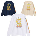 チャムス HWYCホットドッグロングスリーブTシャツ CH01-2731 Tシャツ 長袖 オーバーサイズ ユニセックス