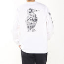 チャムス オノマトペポケットロングスリーブTシャツ CH01-2732 Tシャツ 長袖 オーバーサイズ ユニセックス