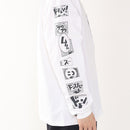 チャムス オノマトペポケットロングスリーブTシャツ CH01-2732 Tシャツ 長袖 オーバーサイズ ユニセックス