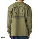 ラスティー ペアテックス バッグニコちゃんロゴ 長袖 UV Tシャツ 914472 Tシャツ 長袖 軽量 速乾 UPF50+ 水陸両用 メンズ