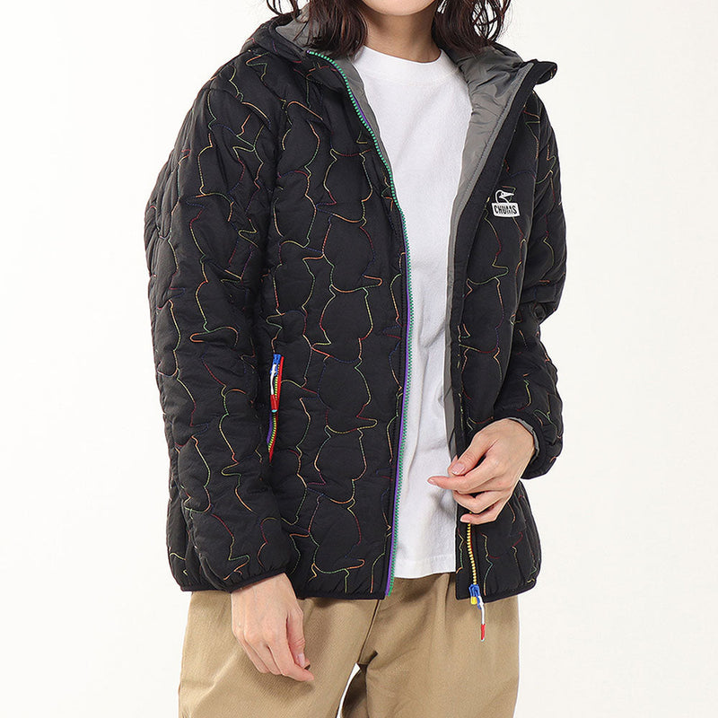 チャムス ブービーステッチパテッドパーカー CH04-1468 ジャケット フード付 キルティング 中綿 ユニセックス