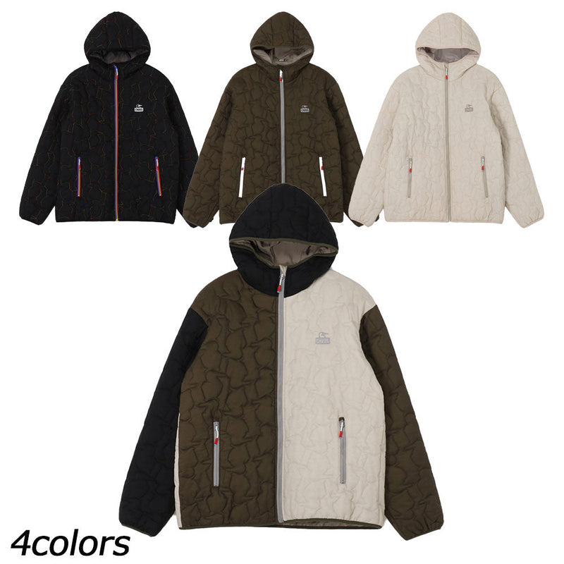 チャムス ブービーステッチパテッドパーカー CH04-1468 ジャケット フード付 キルティング 中綿 ユニセックス