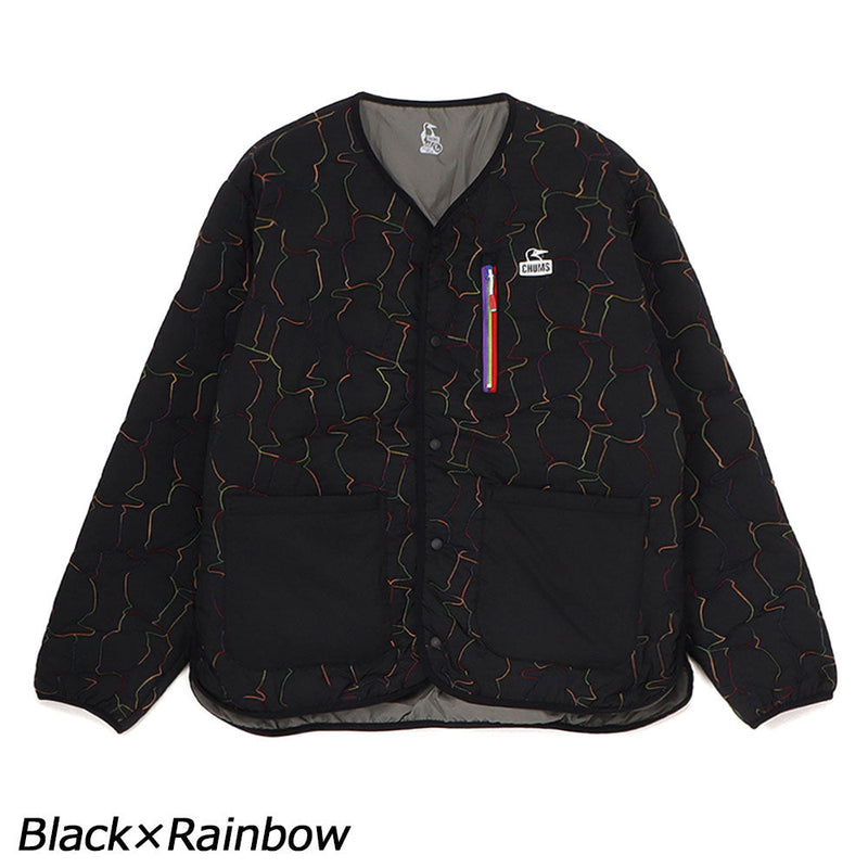 チャムス ブービーステッチパテッドカーディガン CH04-1469 カーディガン キルティング 中綿 ユニセックス