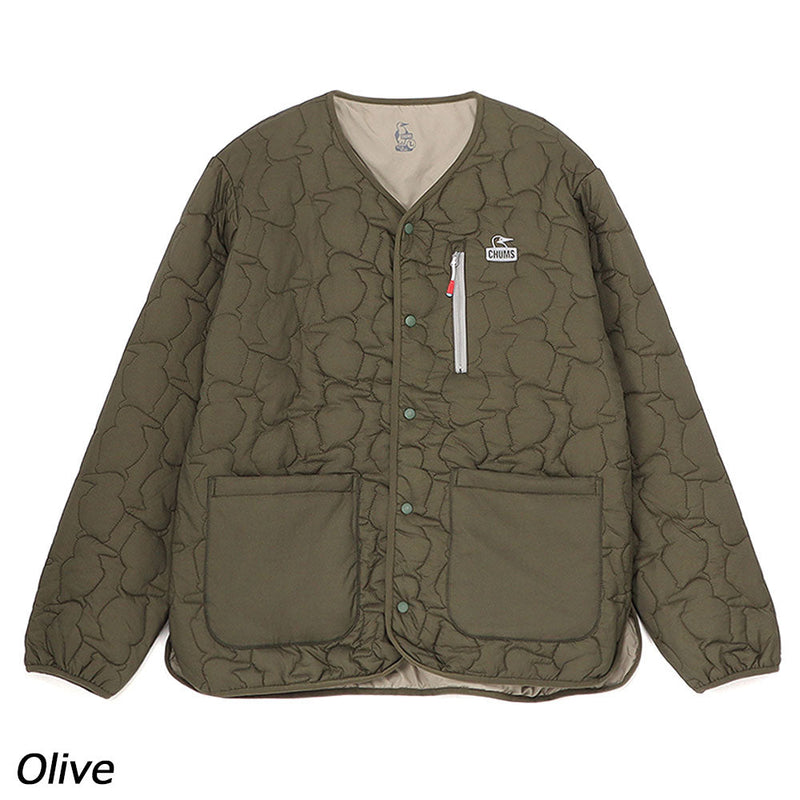 チャムス ブービーステッチパテッドカーディガン CH04-1469 カーディガン キルティング 中綿 ユニセックス
