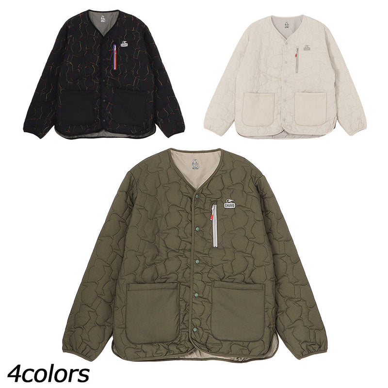 チャムス ブービーステッチパテッドカーディガン CH04-1469 カーディガン キルティング 中綿 ユニセックス