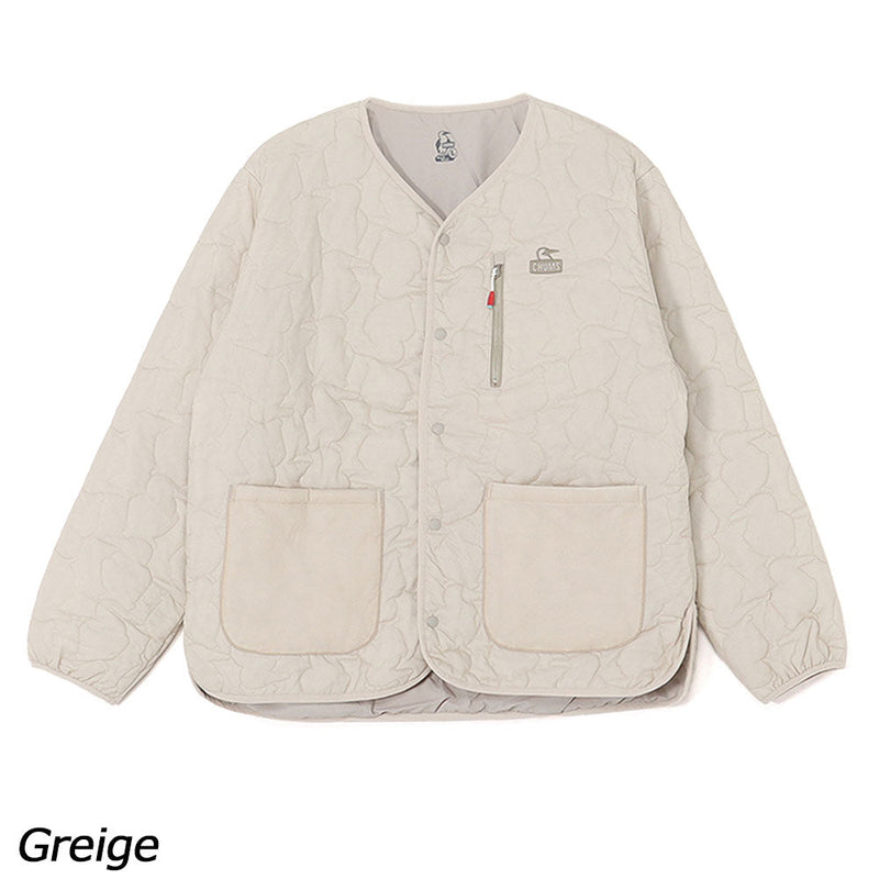 チャムス ブービーステッチパテッドカーディガン CH04-1469 カーディガン キルティング 中綿 ユニセックス