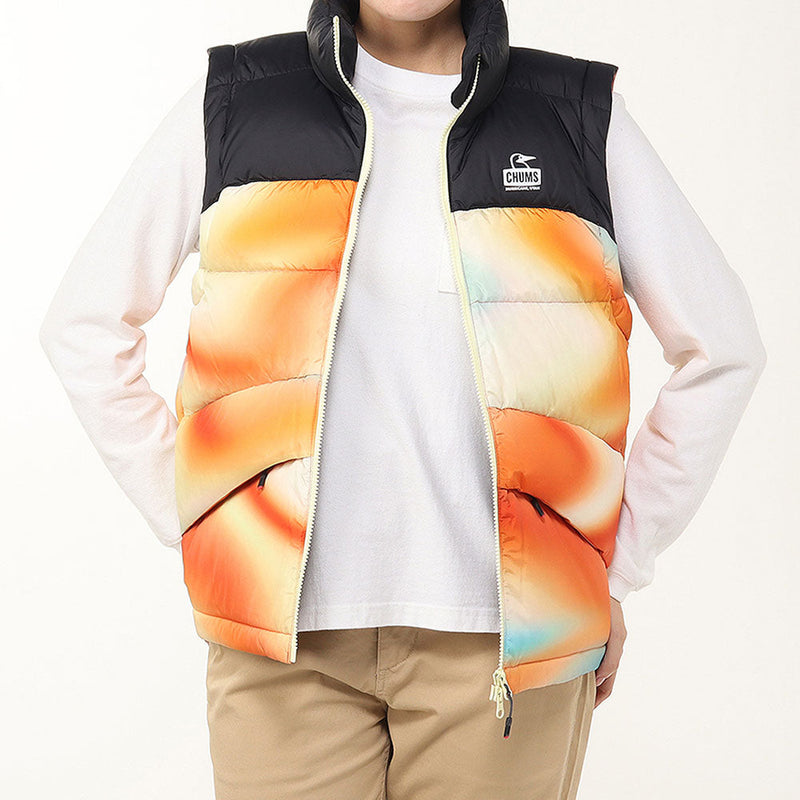 チャムス ツーウェイダウンジャケット CH04-1407 ダウン ジャケット ベスト ユニセックス 袖取り外し可能