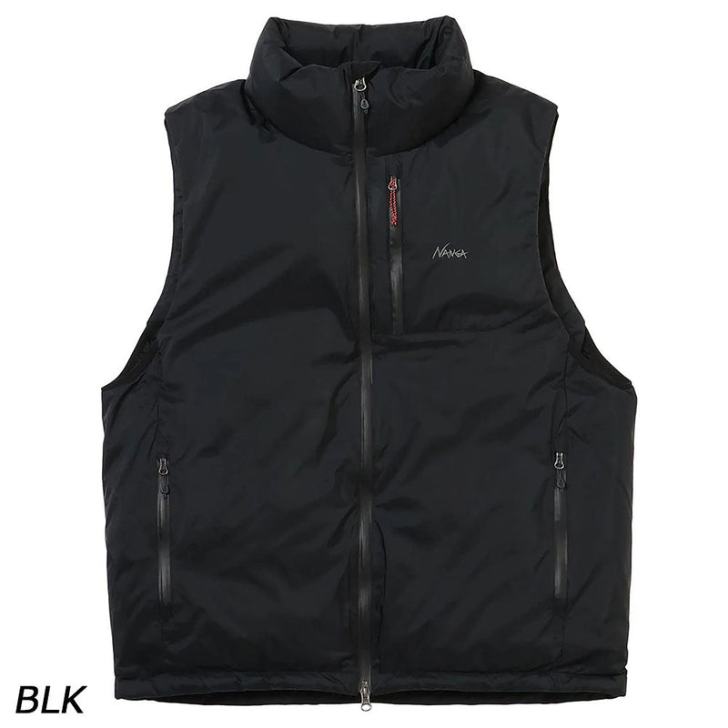 ナンガ オーロラテックス スタンドカラーダウンベスト ダウン 防水性 フード付 メンズ 定番