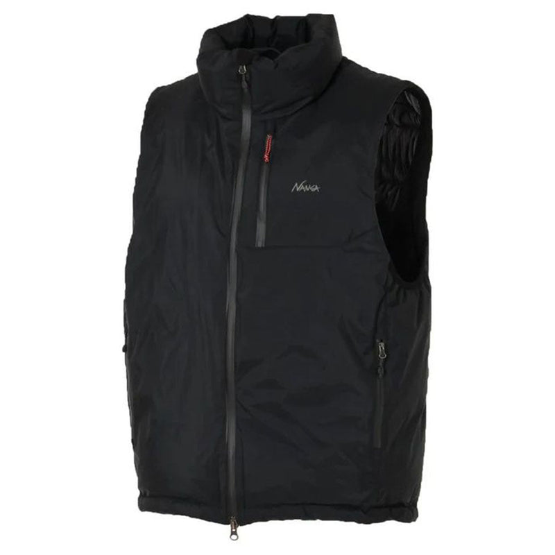 ナンガ オーロラテックス スタンドカラーダウンベスト ダウン 防水性 フード付 メンズ 定番