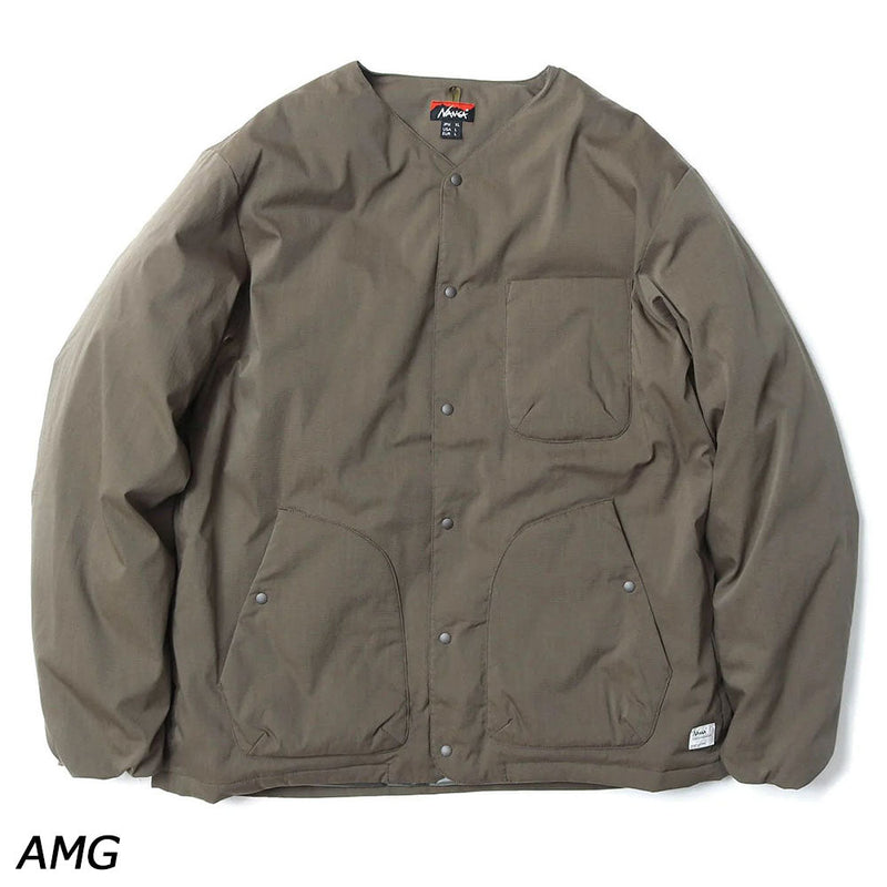 ナンガ ヒノックリップストップ インナーダウン カーディガン ダウン 難燃 薄手 インナー メンズ