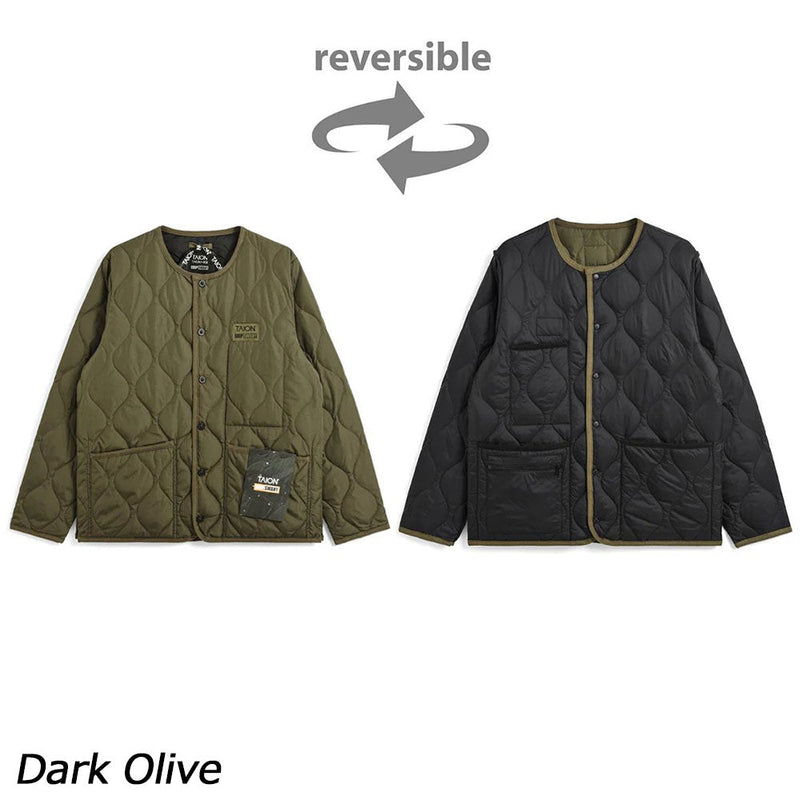 タイオン×グリップスワニー ダウンジャケット TAION-GRIPSWANY-JK01 ダウンノーカラー リバーシブル ユニセックス