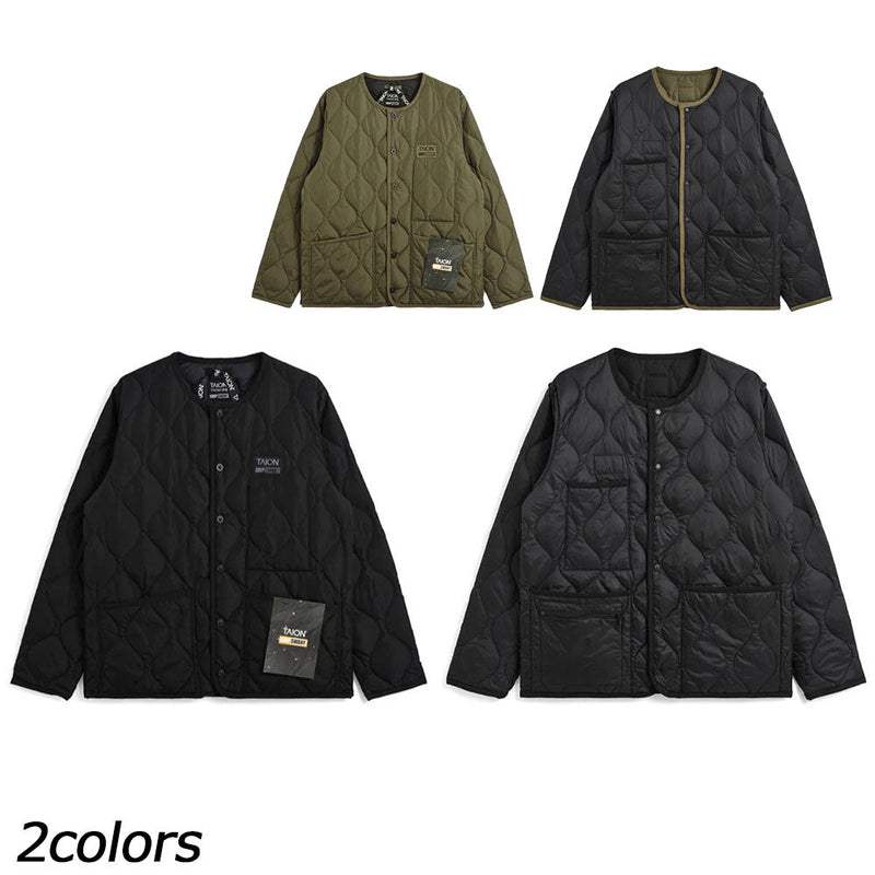 タイオン×グリップスワニー ダウンジャケット TAION-GRIPSWANY-JK01 ダウンノーカラー リバーシブル ユニセックス