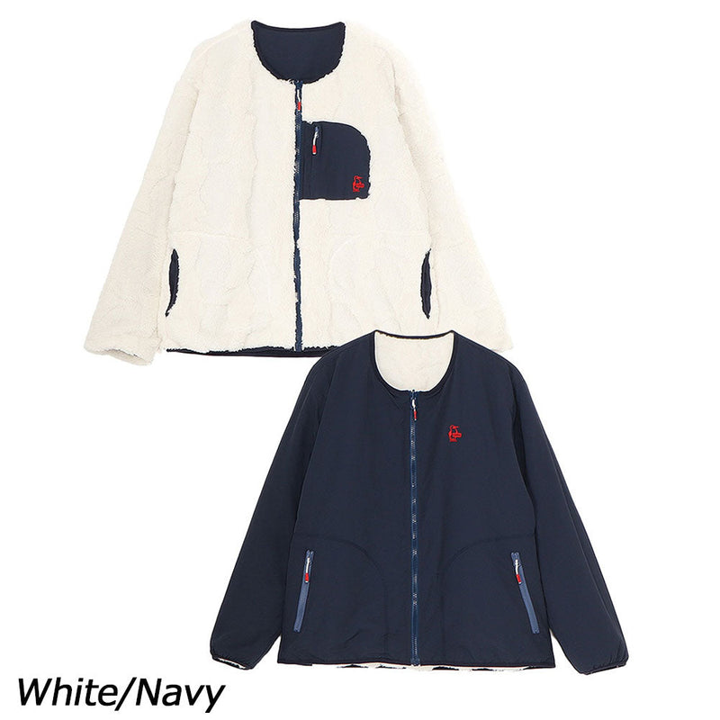 チャムス ブービーエルモリバーシブルジャケット CH04-1478 フリース ジャケット リバーシブル ノーカラー ユニセックス 定番 人気