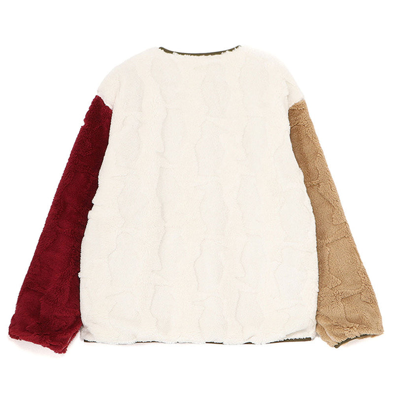 チャムス ブービーエルモリバーシブルジャケット CH04-1478 フリース ジャケット リバーシブル ノーカラー ユニセックス 定番 人気