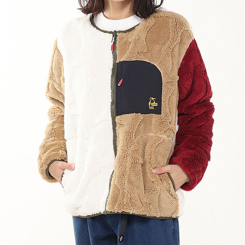 チャムス ブービーエルモリバーシブルジャケット CH04-1478 フリース ジャケット リバーシブル ノーカラー ユニセックス 定番 人気