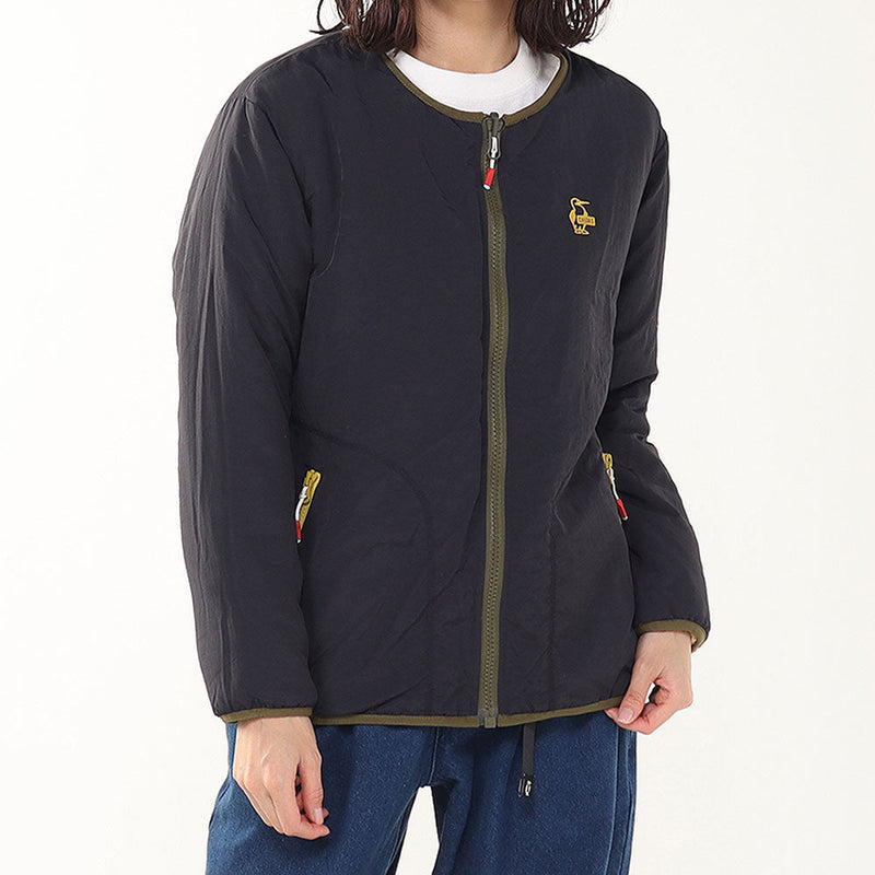 チャムス ブービーエルモリバーシブルジャケット CH04-1478 フリース ジャケット リバーシブル ノーカラー ユニセックス 定番 人気