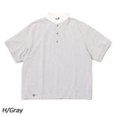 チャムス オーバーサイズドショートスリーブハリケーントップループパイル シャツ 半袖 スタンドカラー スウェット メンズ ゆったりサイズ