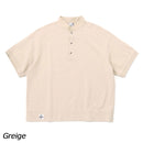 チャムス オーバーサイズドショートスリーブハリケーントップループパイル シャツ 半袖 スタンドカラー スウェット メンズ ゆったりサイズ