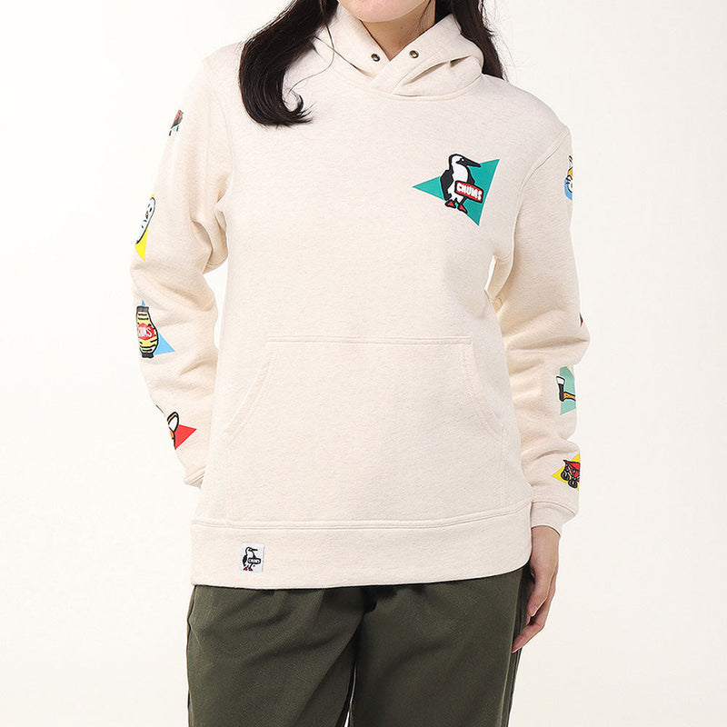 チャムス かせきさいだぁ アラカルト2プルオーバーパーカー CH00-1504 パーカー スウェット 裏起毛 ユニセックス 親子お揃い