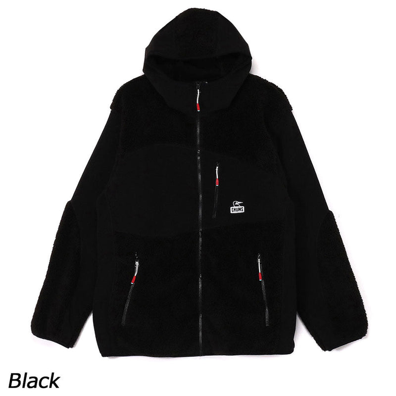 チャムス ボンディングフリースパネルパーカー CH04-1419 フリース ジャケット フード付 防風 ユニセックス 定番 人気 親子お揃い