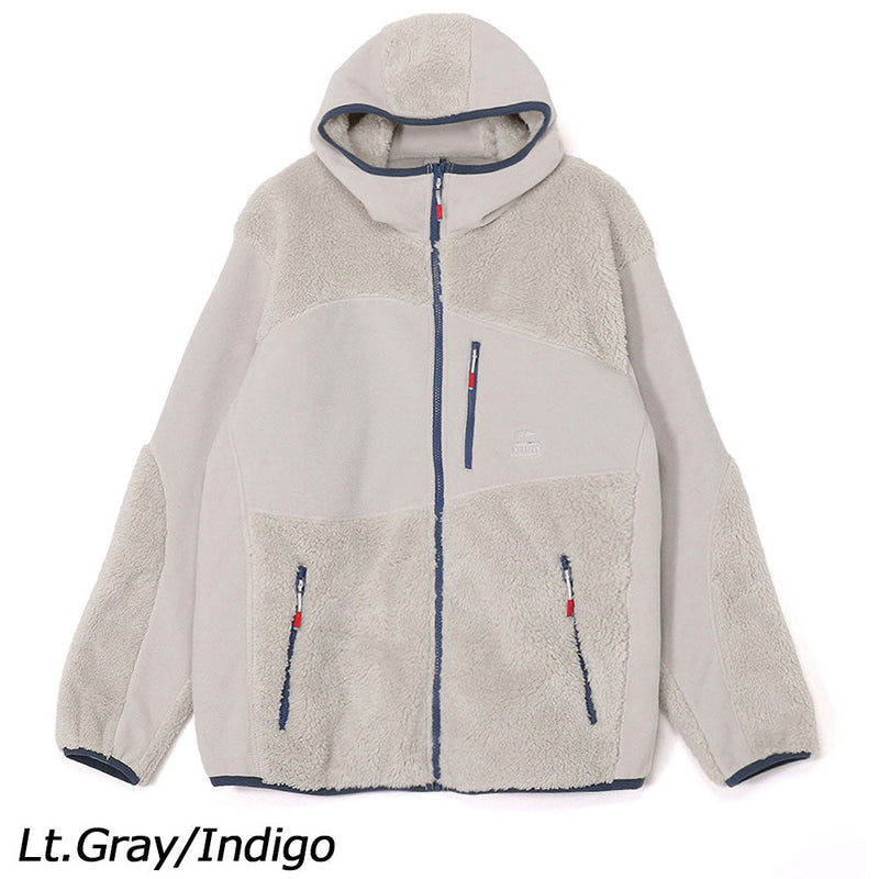 チャムス ボンディングフリースパネルパーカー CH04-1419 フリース ジャケット フード付 防風 ユニセックス 定番 人気 親子お揃い