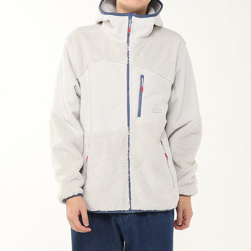 チャムス ボンディングフリースパネルパーカー CH04-1419 フリース ジャケット フード付 防風 ユニセックス 定番 人気 親子お揃い