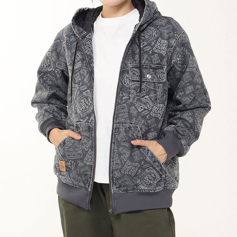 チャムス ウォームデニムパーカー CH04-1489 ジャケット デニム フード付 ユニセックス