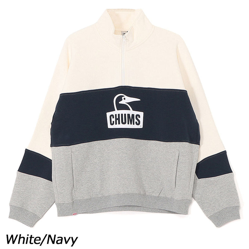 チャムス カーンズパネルハーフジップトップ CH00-1509 トレーナー スウェット 裏起毛 オーバーサイズ ユニセックス