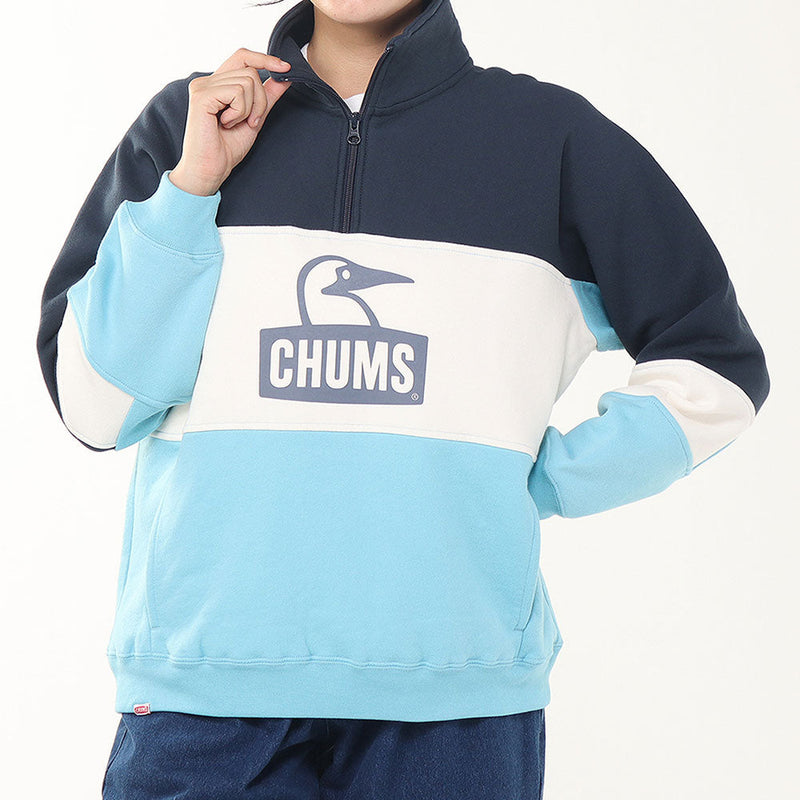 チャムス カーンズパネルハーフジップトップ CH00-1509 トレーナー スウェット 裏起毛 オーバーサイズ ユニセックス