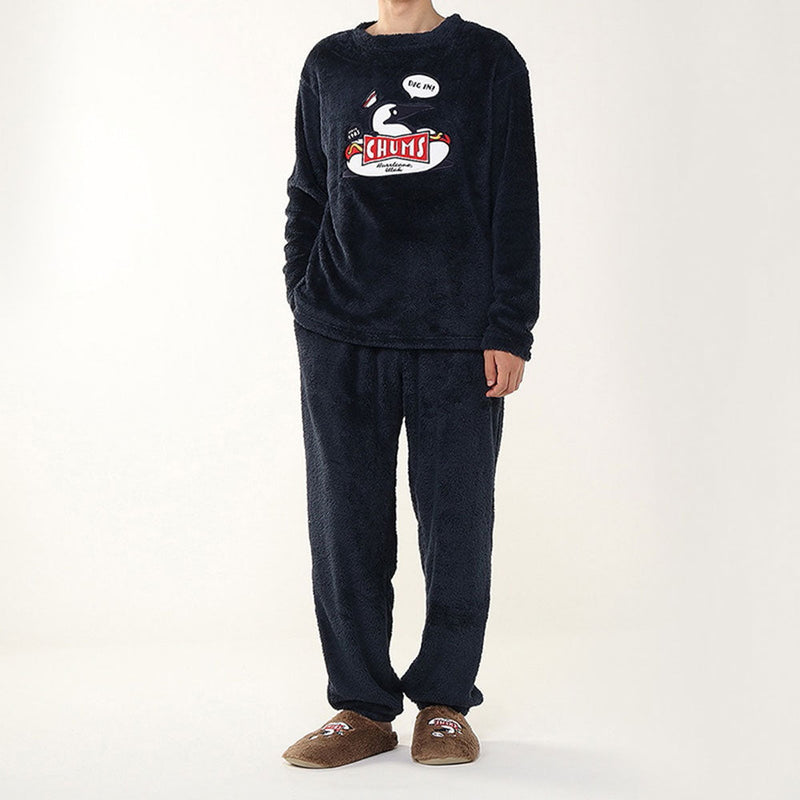 チャムス チャムスホームフリースチラックスウェアセット CH01-2665 フリース ルームウェア 上下セット メンズ