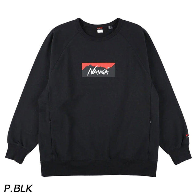 ナンガ エコハイブリッド ボックスロゴ スウェットシャツ トレーナー スウェット ユニセックス 親子お揃い