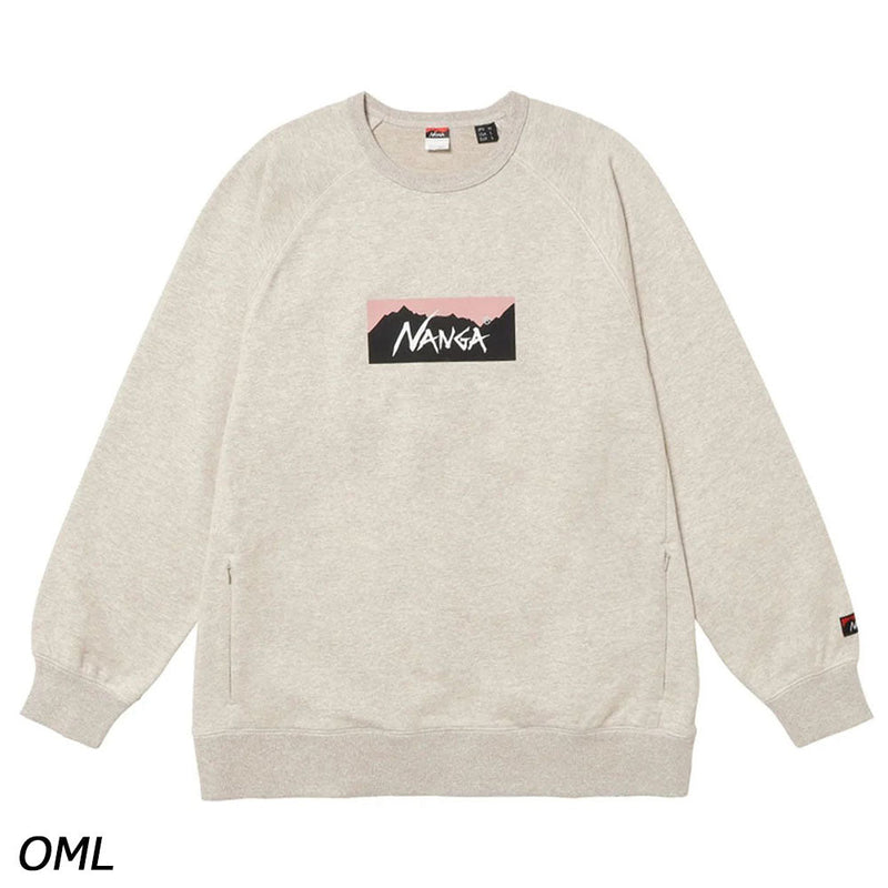 ナンガ エコハイブリッド ボックスロゴ スウェットシャツ トレーナー スウェット ユニセックス 親子お揃い