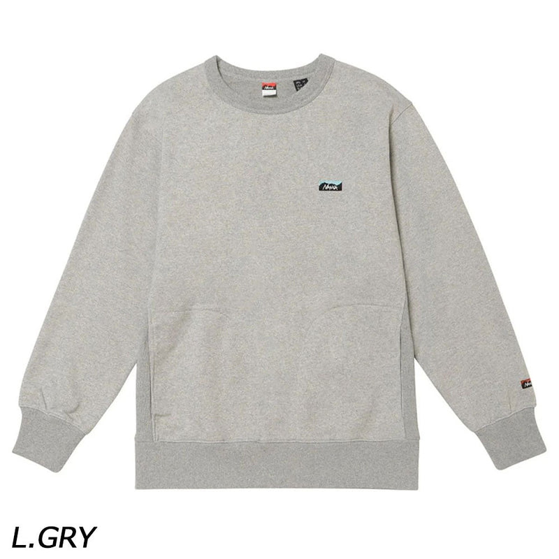 ナンガ エコハイブリッド ミニボックスロゴ エンブロイダリー スウェットシャツ トレーナー スウェット ユニセックス