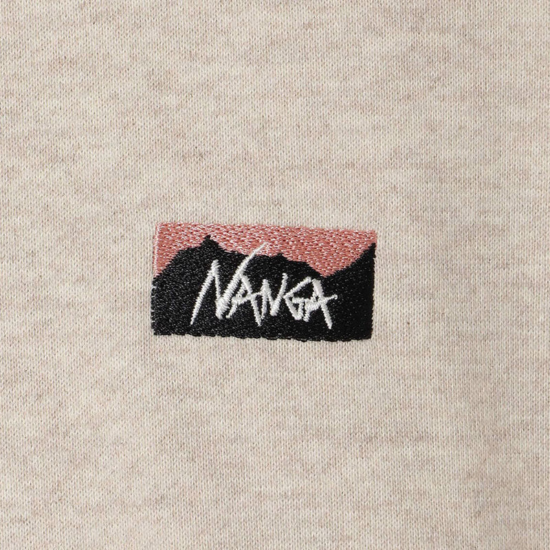 ナンガ エコハイブリッド ミニボックスロゴ エンブロイダリー スウェットシャツ トレーナー スウェット ユニセックス