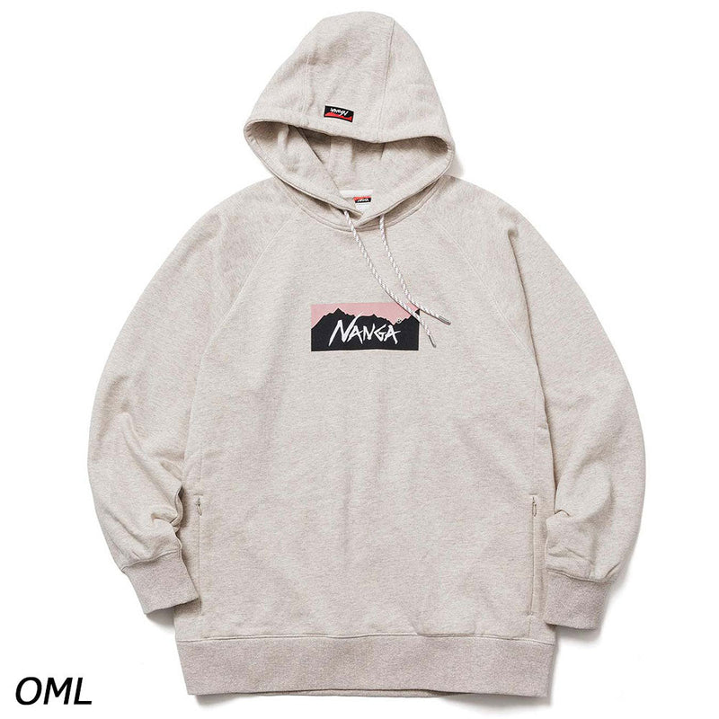 ナンガ エコハイブリッド ボックスロゴ スウェットフーディー パーカー スウェット ユニセックス