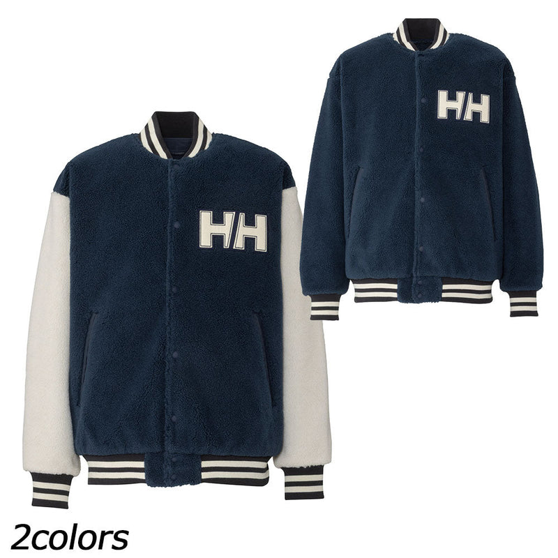 ヘリーハンセン ファイバーパイルリバーシブルバーシティージャケット