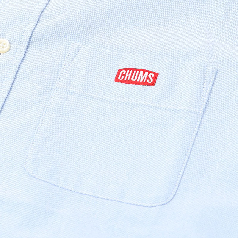チャムス チャムスオックスショートスリーブシャツ シャツ 半袖 ボタンダウン メンズ ※クーポン対象外