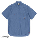 チャムス ヤーンダイドシャンブレーショートスリーブシャツ CH02-1235 シャツ 半袖 メンズ