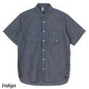 チャムス ヤーンダイドシャンブレーショートスリーブシャツ CH02-1235 シャツ 半袖 メンズ