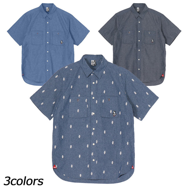 【完売品】25SS CONFECT 先染ヘンプシャンブレー半袖シャツ indy-44643478-bc1.jpg