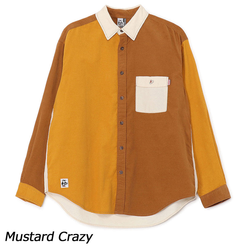 チャムス コーデュロイシャツ CH02-1249 シャツ 長袖 コーデュロイ ユニセックス