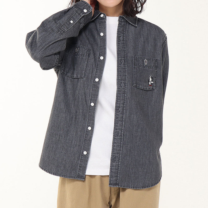 チャムス デニムシャツ CH02-1253 シャツ 長袖 デニム ユニセックス