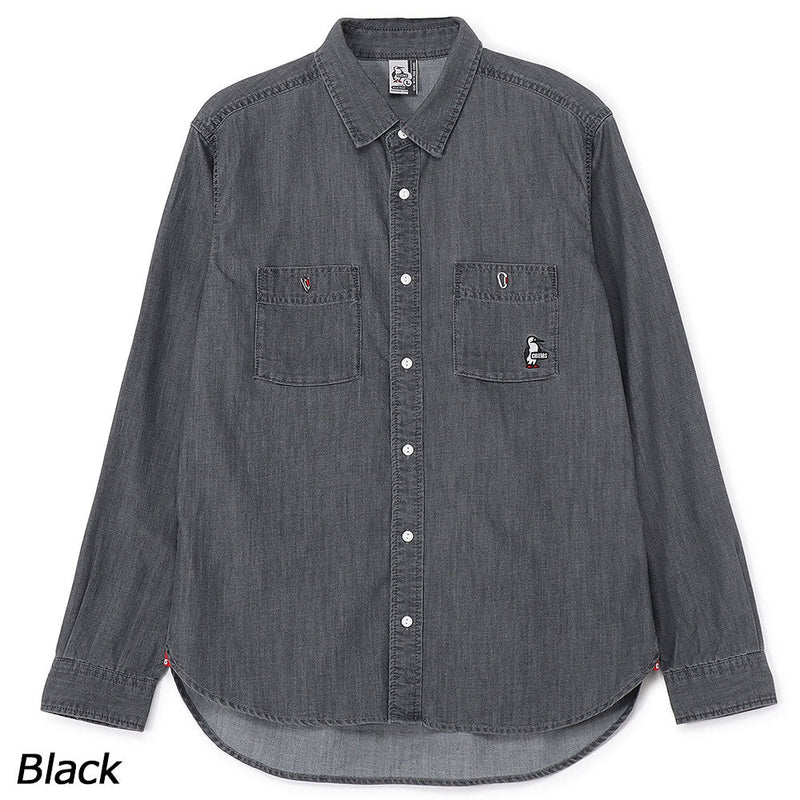 チャムス デニムシャツ CH02-1253 シャツ 長袖 デニム ユニセックス