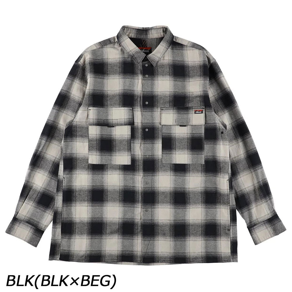 ナンガ オンブレチェック ダブルポケット ボックスシャツ | APORITO