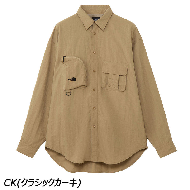 ノースフェイス ロングスリーブフィールドユーティリティシャツ NR12530 シャツ 軽量 多用途ポケット ユニセックス