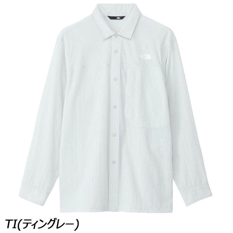 ノースフェイス ハイカーズシャツ NR12501 シャツ 長袖 ストレッチ 撥水 抗菌 防臭 コンパクト収納 メンズ
