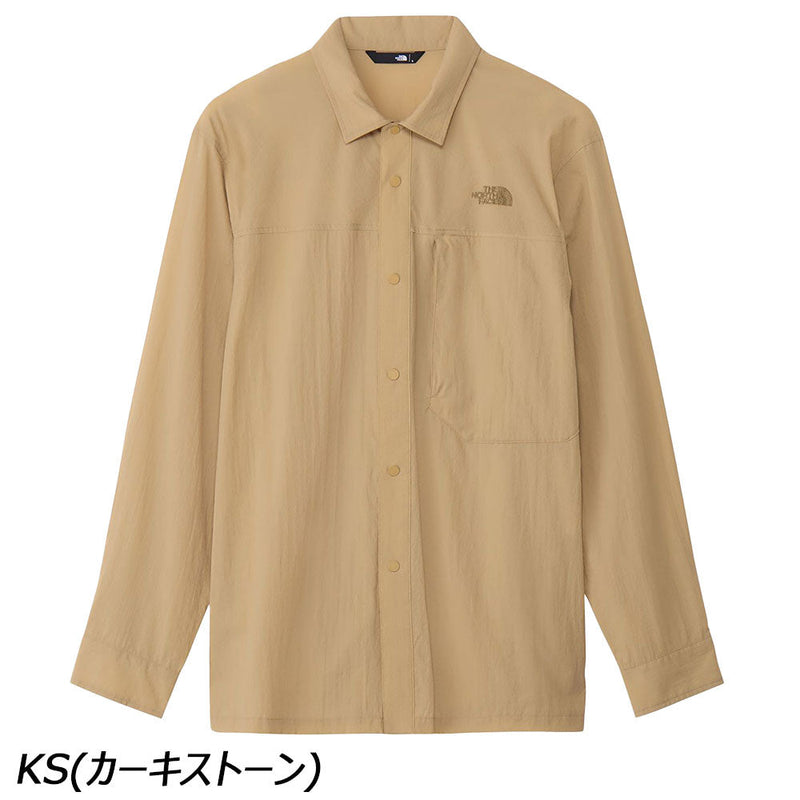 ノースフェイス ハイカーズシャツ NR12501 シャツ 長袖 ストレッチ 撥水 抗菌 防臭 コンパクト収納 メンズ