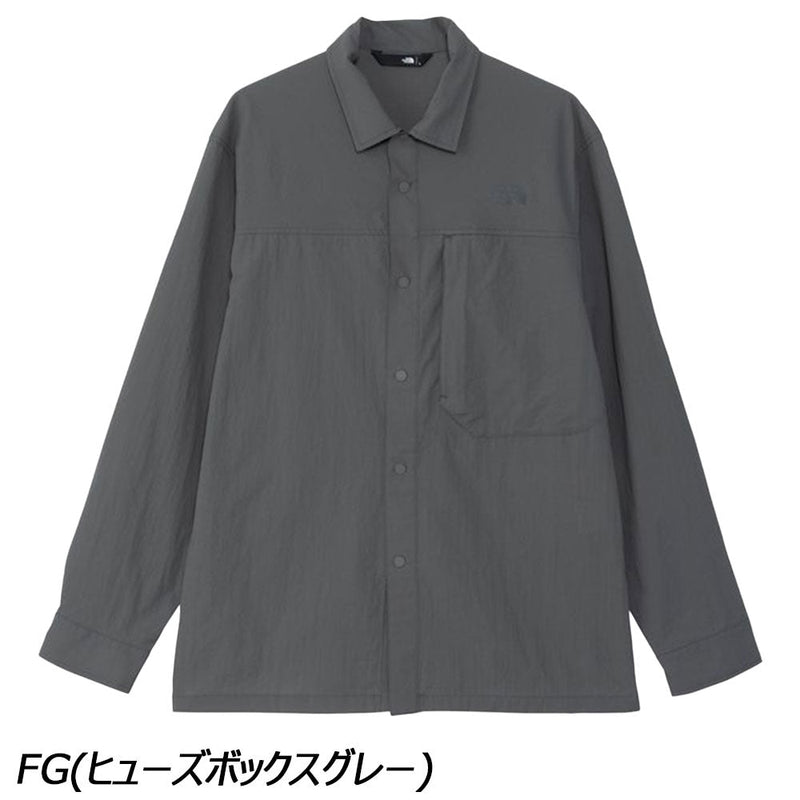 ノースフェイス ハイカーズシャツ NR12501 シャツ 長袖 ストレッチ 撥水 抗菌 防臭 コンパクト収納 メンズ