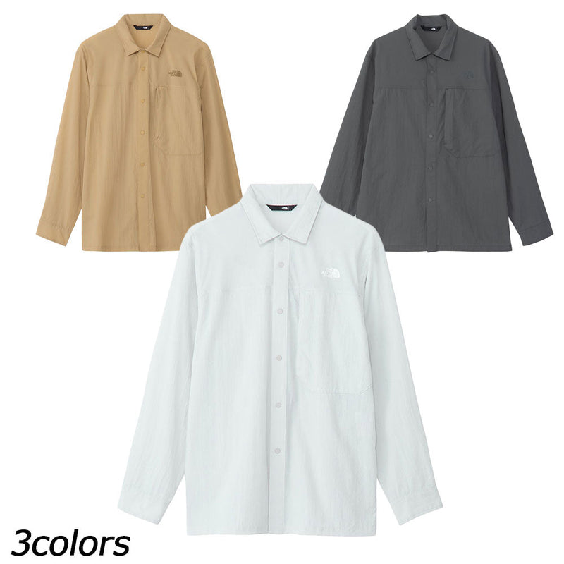 ノースフェイス ハイカーズシャツ NR12501 シャツ 長袖 ストレッチ 撥水 抗菌 防臭 コンパクト収納 メンズ